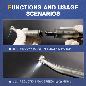 AI-X35L Tay Khoan Nha Khoa Nội Nha Giảm 10:1 Tốc Độ Thấp Cho Tập Tin Động Cơ 60 Độ Xoắn Đơn Phun Quang Học Tối Đa: 4,000 Phút-1 - Product Image 5