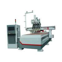 1325 1530 2030 Máquina de grabado de talla de corte de carpintería 3D 4 cabezales Enrutador CNC Atc automático