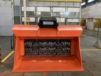 MONDE Godet de broyage et de criblage haute efficacité pour excavatrice, godet broyeur hydraulique pour le traitement des déchets de construction sur site