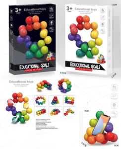 Cảm Giác 3D Fidget Bóng Trẻ Em Giáo Dục Câu Đố Xây Dựng Khối Đồ Chơi An Toàn Cầu Vồng Đầy Màu Sắc Xoay Cho Bé Trai Và Bé Gái - Product Image 5