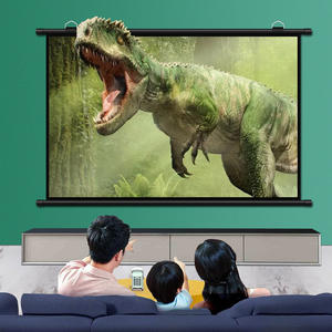 Écran de projection mural Portable de haute qualité à crochet, pose sans trou de 4:3, 84 pouces, 1 pièce - Product Image 2