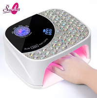 Nouvelle Lampe à Ongles LED Sans Fil 108W à Lumière Rouge avec Sonnerie de Commande, Rechargeable, pour Usage Domestique, en Plastique, Logo Personnalisé, pour le Durcissement du Gel UV