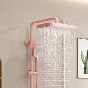 <span class=keywords><strong>Support</strong></span> <span class=keywords><strong>de</strong></span> rangement multifonctionnel rose Macaron ensemble <span class=keywords><strong>de</strong></span> <span class=keywords><strong>douche</strong></span> à double poignée avec barre coulissante système <span class=keywords><strong>de</strong></span> pomme <span class=keywords><strong>de</strong></span> <span class=keywords><strong>douche</strong></span> en laiton sortie d'eau cascade - Product Image 3