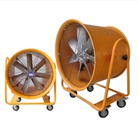 Ventilateur et souffleur d'air portable industriel à haut débit d'air de 8 à 20 pouces de diamètre pour la ventilation des chantiers