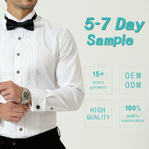 Nuova <span class=keywords><strong>Camicia</strong></span> Primaverile Casual da <span class=keywords><strong>Uomo</strong></span> <span class=keywords><strong>a</strong></span> <span class=keywords><strong>Righe</strong></span>, Maniche Lunghe, Slim Fit, Stile Coreano, Bianco Puro, Anti-Pilling, in Popeline di Poliestere/Cotone - Product Image 5