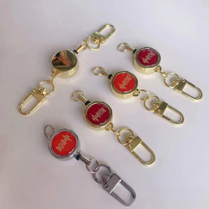 Porte-clés rétractable avec mousqueton en métal-Porte-clés robuste et <span class=keywords><strong>cordon</strong></span> de traction <span class=keywords><strong>pour</strong></span> carte d'identité <span class=keywords><strong>pour</strong></span> cadeaux promotionnels - Product Image 3