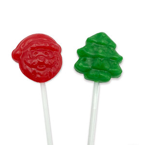 Venta al por Mayor <span class=keywords><strong>de</strong></span> Fábrica, Paletas <span class=keywords><strong>de</strong></span> Caramelo Personalizadas <span class=keywords><strong>de</strong></span> 8g con Diseño <span class=keywords><strong>de</strong></span> Papá Noel y Árbol <span class=keywords><strong>de</strong></span> Navidad, Caramelos Duros Redondos y Planos con Sabor a Fruta - Product Image 3
