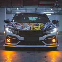Feux antibrouillard avant à LED de style X pour Honda Civic Hatchback 2016-2020