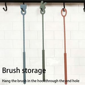 Silicone Long-handled Straw Cleaning Brush for Kitchen Use Small Gap & Water Cup/Pipe Extended Reach Tool - Product Image 4