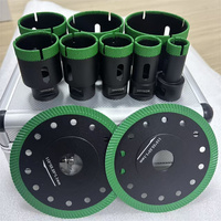 Drills-king OEM Coffret portable en aluminium pour outils, jeu de forets diamantés brasés sous vide pour carreaux de porcelaine Arix Matrix