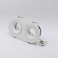Cadre de plafonnier encastré à LED Support de montage réglable MR16 GU10 Support de lampe Socket Fitting Spot Lighting Fixture
