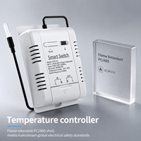 Interrupteur intelligent Tuya 16A 3000W haute performance - Contrôleur intelligent WiFi de température et d'humidité avec statistiques énergétiques en temps réel