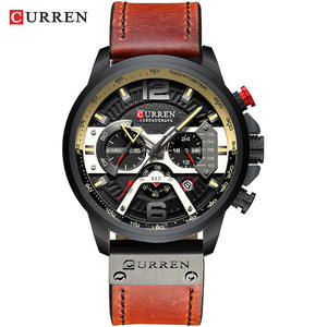 Reloj de Cuarzo Deportivo para Hombre CURREN 8329, Reloj de Pulsera Casual Impermeable para Hombre, Relojes de Piel de Moda - Product Image 3