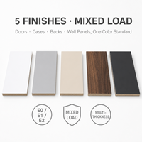 Vente en gros usine : Panneaux MDF mélaminés de première qualité, résistants à l'humidité, et panneaux de fibres E1 pour l'ameublement hôtelier mondial – Approvisionnement direct
