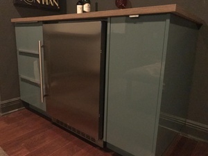 NE-357-12 140L Stainless Steel Undercounter Freezer Refrigerator for Home <b>Bar</b> Hotel Beverage Ice Storage Cabinet - Product Image 2