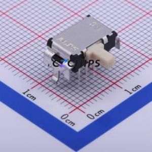 SSSS923802 Slide Switch Through hole Component (THT) Switch Double Pole Double Throw Rectangle Pin Header PC Pin 12.2mm - Product Image 1