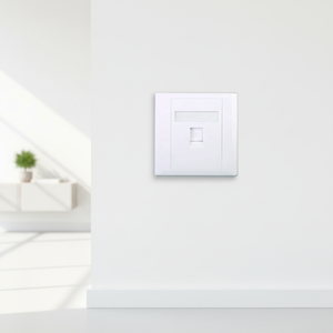 Caja de Conexiones CAT5E FTP Blindada para Fibra Óptica, Placa Frontal RJ45 RJ11, Modular - Product Image 1