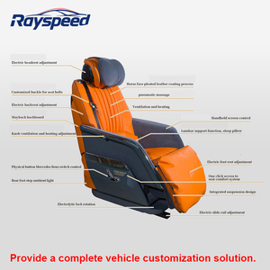 Asiento de Cuero Eléctrico VIP de Lujo para Furgoneta, para Tuning de MPV, <span class=keywords><strong>Limusina</strong></span>, Minibús, Autocaravana, Camper Van, Alphard, Sienna, Hiace, VITO - Product Image 4