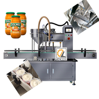Machine de remplissage automatique MTW à tête unique pour pâte, crème et beurre de cacahuète, pour 500g et 1000g