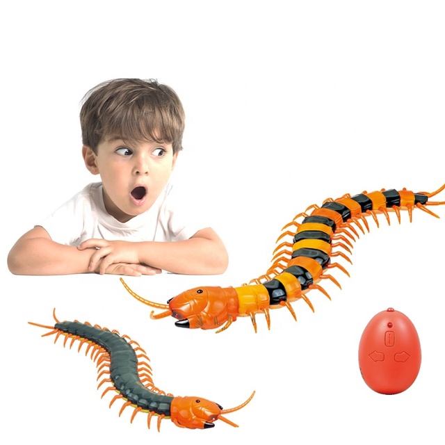 Realistic 39CM Infrared RC Centipede Toy with USB Rechargeable Battery 2 Colors Mixed High Simulation Remote Control Animal Toy