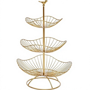 Black Modern Two Tier Metal <b>Wire</b> <b>Basket</b> Minimalist Design For Home Fruit And Snacks Storage <b>Stackable</b> Kitchen Organizer - Product Image 3
