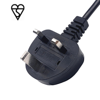 Cordon d'alimentation CA BS1363/A approuvé 13A 250V UK câble d'alimentation à 3 broches avec câble IEC C13 pour ordinateur