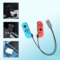 Accesorios para Nintendo Joycon, Cable de Carga Rápida USB 2 en 1 de 2.5 m para Nintendo Switch, Controlador Izquierdo y Derecho, Carga 2 en 1