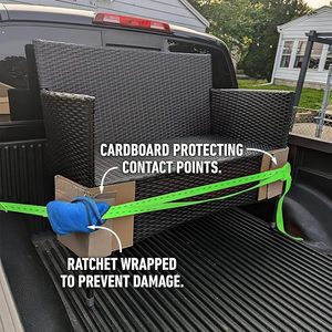 미국 표준 1 ''폴리에스터 래칫 스트랩 S 후크 타이 다운 스트랩 이동 가전 제품 잔디 장비 오토바이 용 벨트 - Product Image 6