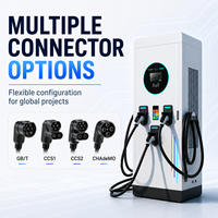 Chargeur rapide DC pour véhicules électriques commercial 120-240 kW OCPP 1.6 Trois pistolets 4G Ethernet CCS2 CCS1 GB/T CHAdeMO Station de recharge