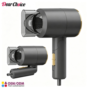 Sèche-<span class=keywords><strong>cheveux</strong></span> professionnel pliable DearChoice, portable, avec 2 vitesses et réglage <span class=keywords><strong>de</strong></span> la chaleur, en plastique, séchage rapide, faible bruit - Product Image 1