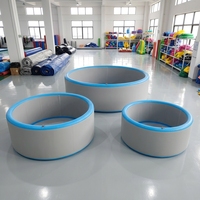 Piscine gonflable pliable Drop Stitch pour l'extérieur, piscine familiale pour jeux aquatiques, en PVC durable avec kits de réparation