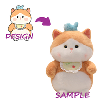 Mini peluche personnalisée avec coton PP et jouet brodé en nylon