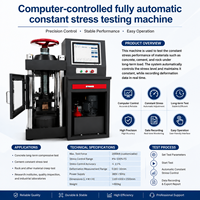 Máquina de Compresión de Carga Constante de Alta Precisión Controlada por Computadora de 2000 kN con 1 Año de Garantía para Pruebas de Materiales de Construcción