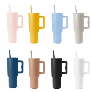 Buy Wholesale China New Arrival Simple Modern Stainless Steel Double Wall  Coffee Mug Thermos Tumbler Cups With Handle And Straw & Stainless Steel  Insulated Mug at USD 3.7