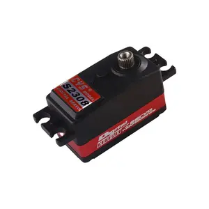 Hobby Toy Parts All Titanium Gear 8kg Aluminum Middle Case Coreless Waterproof Digital Low-profile Servo for RC Drift Car