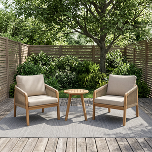 Luxury Contemporary Foldable Acacia Wood Eco-friendly Teak Wood Frame Outdoor Furniture Set Garden Sofa Dining Table Chair for - Product Image 3