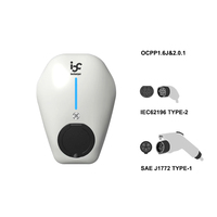 Cargador de Vehículos Eléctricos de 7kw/11kw, Trifásico/Tipo 2, con Control de Aplicaciones, Balanceo Dinámico de Carga y Corriente Ajustable