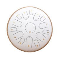 14 Zoll 15-Ton Stahl Professionelle Musikalisches Erlebnis Tank Drum Handpan Langlebig Wasserdicht Tongue Drum mit Trommelstock