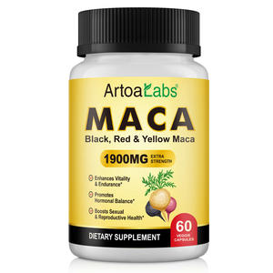 Artoalabs Organische Zwart Rood Geel Macaroot Extract <span class=keywords><strong>Capsules</strong></span> Supplement Libido Energie Ondersteuning Maca Wortel <span class=keywords><strong>Capsules</strong></span> Voor Mannen En Vrouwen - Product Image 1
