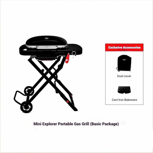 Mini estufa de gas para viajeros, pequeña parrilla estofada portátil para exteriores <span class=keywords><strong>y</strong></span> parrilla de barbacoa para el patio - Product Image 6
