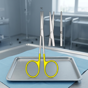 Ciseaux à pointes droites et courbées, à commande manuelle, Super Cut, en acier inoxydable de haute qualité, pour la découpe délicate des tissus, instrument médical - Product Image 2