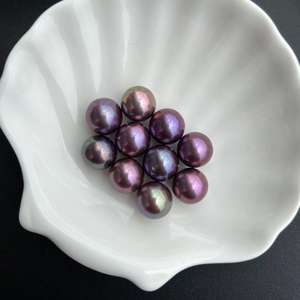 Perles d'eau douce sans graines, de forme goutte de riz, à trou traversant, de 11-12-13 mm, blanches, pour accessoires de bricolage - Product Image 1