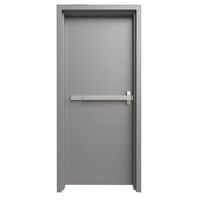 Porte en acier ignifugée avec fenêtre d'observation, verre coupe-feu, peinture écologique, couleur personnalisée, garantie 1 an, école, hôpital, centre commercial
