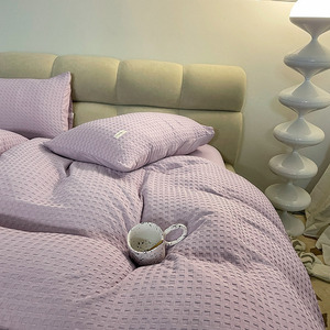 Nắng dệt nhung dày sheinss cùng một phong cách flannel bộ đồ giường đặt giường váy chăn che vỏ gối - Product Image 6