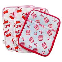 Housse de protection pour ordinateur portable en néoprène avec logo personnalisé, fermeture éclair et poche avant, compatible iPad et Kindle