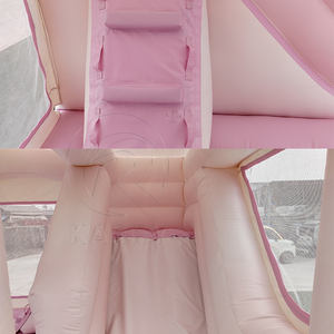 Precio de Fábrica al por Mayor: Castillo Hinchable Azul y Blanco con Tobogán, Castillo Hinchable con Degradado, Brincolines Hinchables para Bodas - Product Image 5