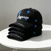 Casquettes de baseball structurées en daim avec patch étoile et logo personnalisé, originales du fabricant, tendance et personnalisables