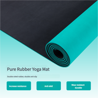 SHENGDE Hochwertige Umweltfreundliche Gym Pilates Yoga-Matte 183x61cm Einlagig Reiner Gummi Individuelles Logo Langlebig Rutschfest Großhandel