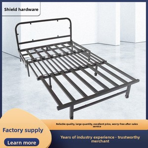 Base de sofá cama multifuncional moderna y minimalista con cama nido, estructura de hierro, base de listones deslizante y plegable, herrajes para muebles de doble uso - Product Image 3