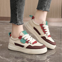 Chaussures basses à plateforme pour femmes, printemps-automne 2025, baskets décontractées rehaussantes, style universitaire, baskets tendance